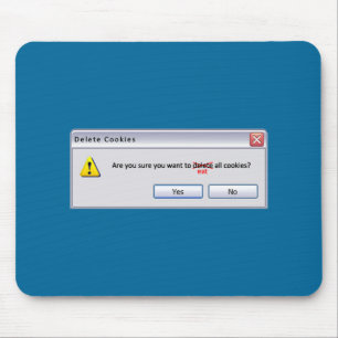 Delete Cookies Mouse Pad