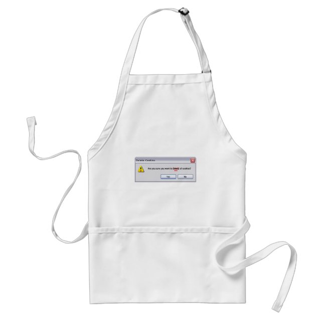 Delete Cookies Standard Apron (Front)