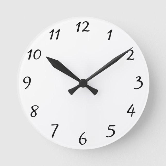 Delete Dog Paw Print Vivid Colours Custom Round Clock (Front)
