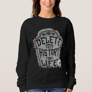 Delete My History & Goodbye World Death Quote Sweatshirt