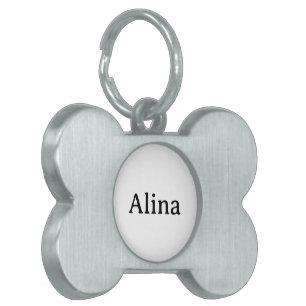 delete my text add own design Bone Pet ID Tag