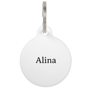 delete my text add own design Large Pet Tag
