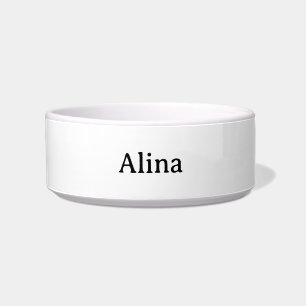 delete my text add own design Medium Pet Bowl