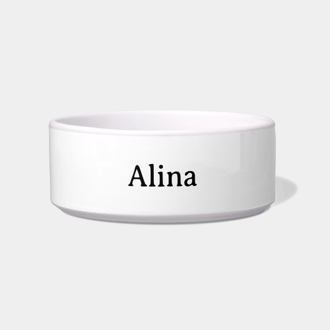 delete my text add own design Medium Pet  Bowl (Front)