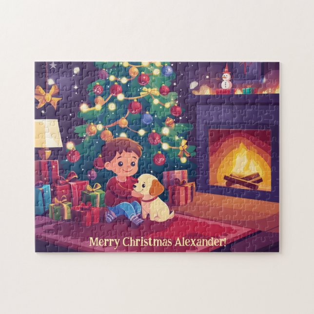 Delete or customise the text Kids Jigs Jigsaw Puzzle (Horizontal)