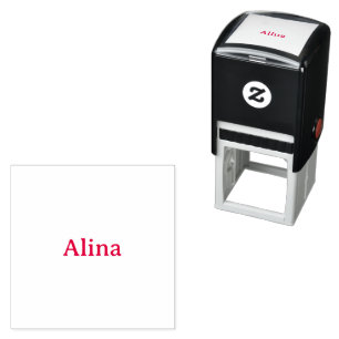 delete text add own design 1.5" x 1.5" self-inking stamp
