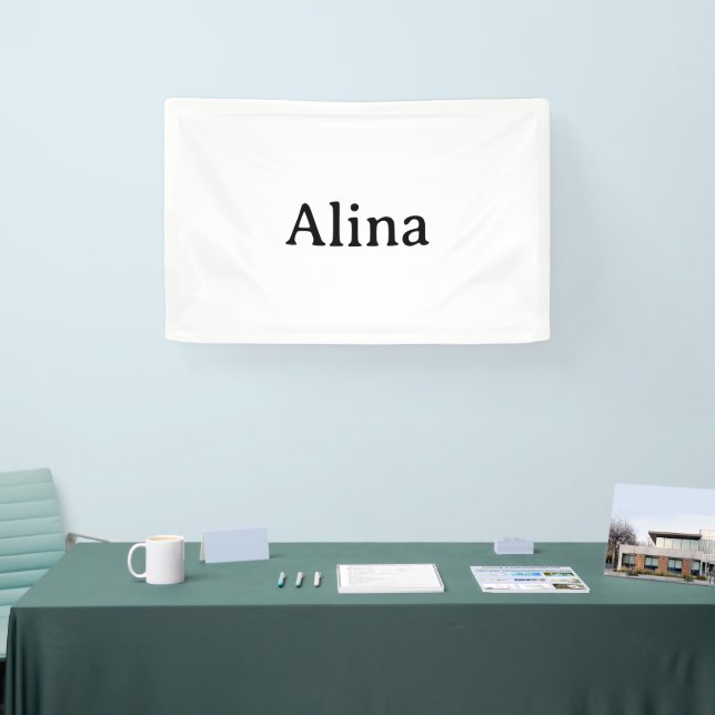 delete text add own design 2.5' x 4' Indoor Banner (Tradeshow)