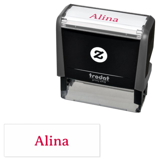 delete text add own design 2.65" x 0.9" self-inking stamp (In Situ)