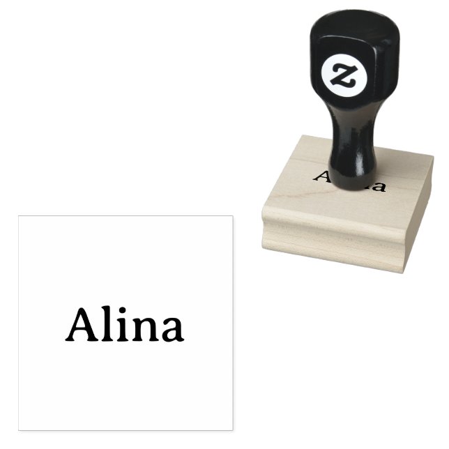 delete text add own design 2" x 2" rubber stamp (Stamped)