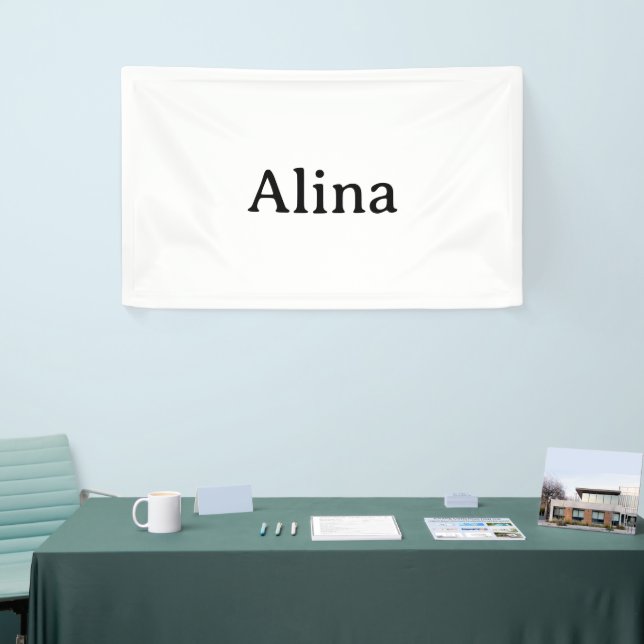 delete text add own design 3' x 5' Indoor Banner (Tradeshow)
