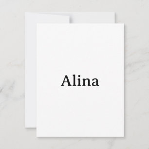 delete text add own design 4.25"x5.5" Squared Flat Thank You Card