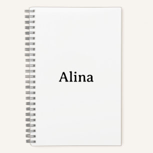 delete text add own design 5.5"x8.5" Deluxe Spiral Notebook