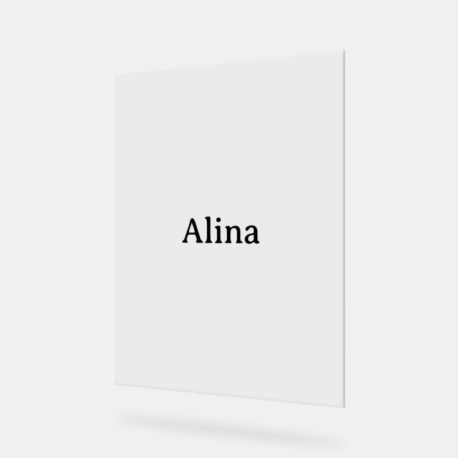 delete text add own design 8" x 10" acrylic sign (Angle)