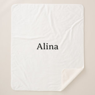 delete text add own design Medium Sherpa Blanket