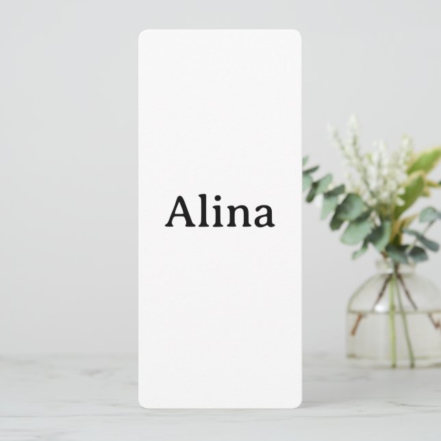 delete text add own design Rounded 4" x 9.25" Invitation (Standing Front)