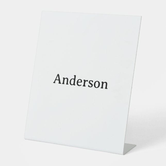 Delete Text Replace Own Design 10" x 12" Plastic  Pedestal Sign (Front)