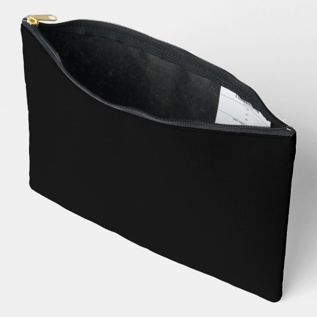 Delete Text & Replace Own Design 12"x 8.5" Accessory Pouch (Open)