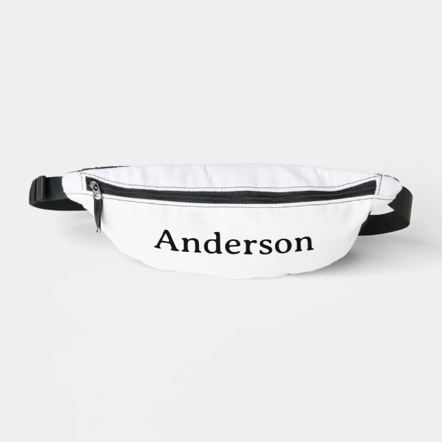 Delete Text & Replace Own Design 14.5" x 6" Bum Bags (Front)
