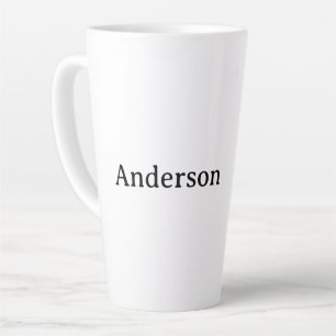 Delete Text Replace Own Design 17 oz Large Latte Mug