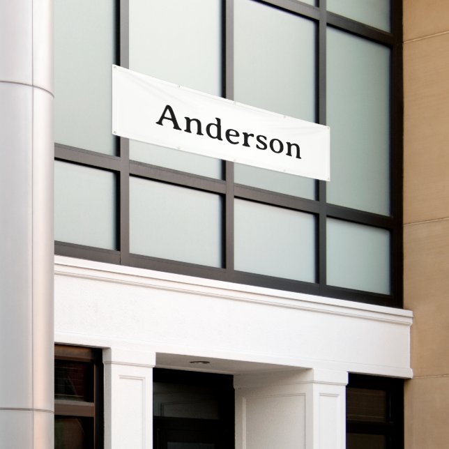 Delete Text Replace Own Design 2.5' x 8' Outdoor  Banner (Outside Building)