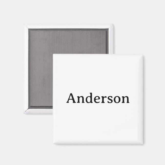 Delete Text Replace Own Design 2 Inch Square Magnet (Front/Back)