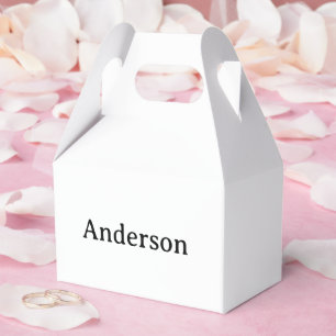Delete Text & Replace Own Design 4" x 2.5" x 5" Favour Box