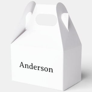 Delete Text & Replace Own Design 5" x 3" x 6.5" Favour Box