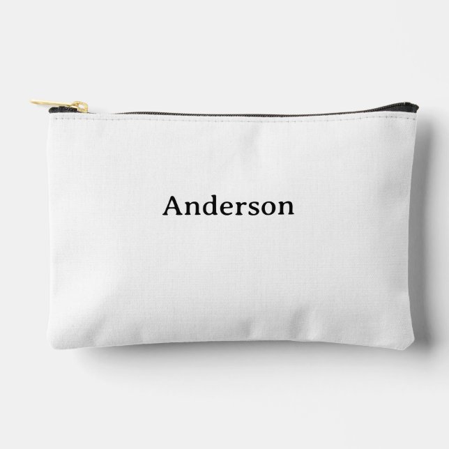 Delete Text & Replace Own Design 8.5" x 6" Accessory Pouch (Front)
