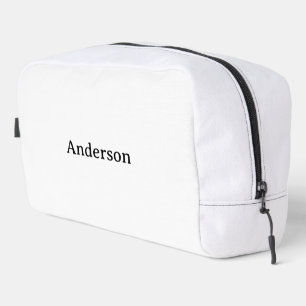 Delete Text & Replace Own Design 9.5" x 8" x 3.75" Dopp Kit