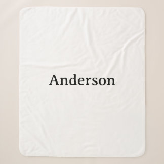 Delete Text Replace Own Design Medium Sherpa Blanket