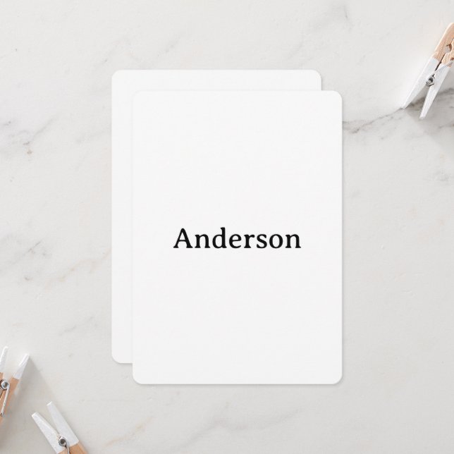 Delete Text & Replace Own Design Rounded 5" x 7"  Invitation (Front/Back In Situ)
