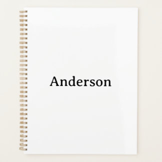 Delete Text & Replace Own Design Standard 8.5"x11" Planner
