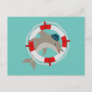 Delfin Delphin Dolphin Postcard