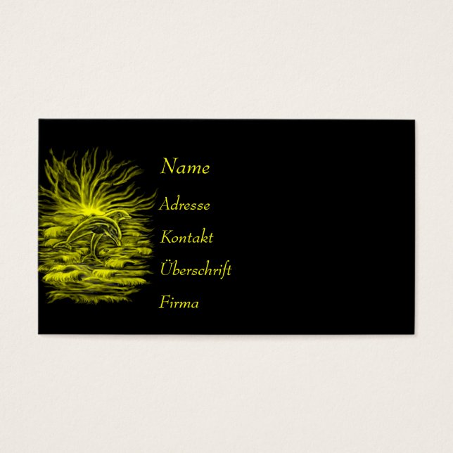 Delfinpaar im Sonnenschein (Front)