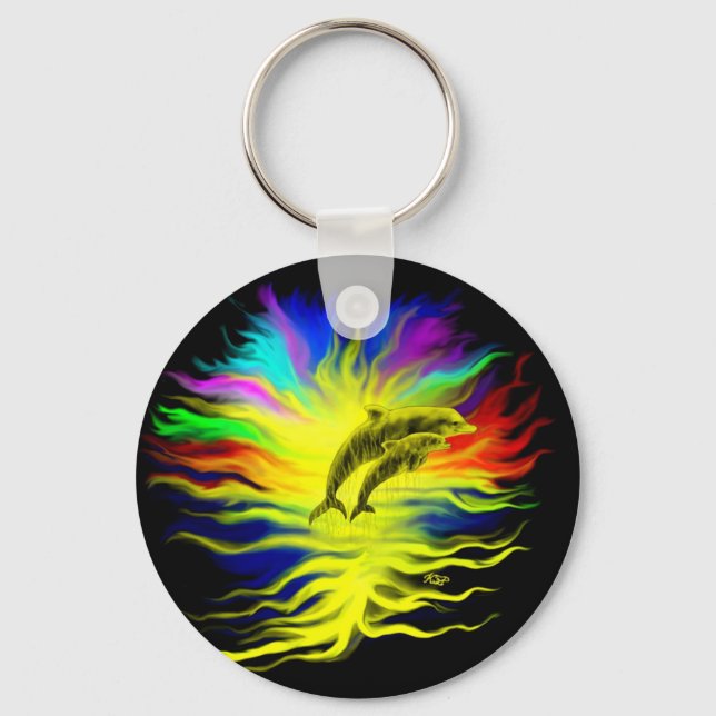 Delfinpaar Key Ring (Front)