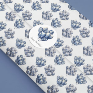 Delft Blue Balloons, customisable  Square Sticker