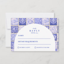 Delft Blue Patchwork Porcelain Wedding