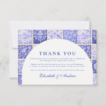 Delft Blue Patchwork Porcelain Wedding