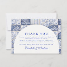 Delft Blue Patchwork Toile Wedding