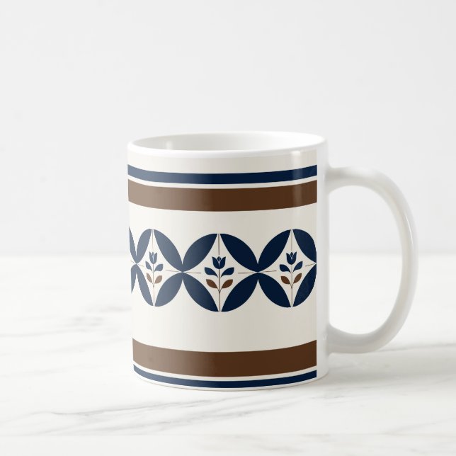 Delft Blue Simple Coffee Mug (Right)