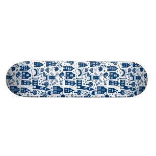 Delft Blue Skateboard