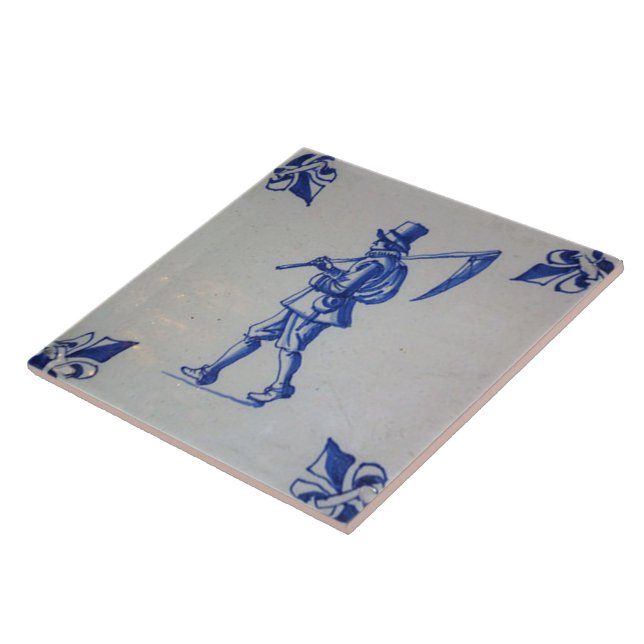 Delft Blue Tile - Template (Side)