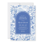 Delft Blue White Chinoiserie Floral Bridal Shower