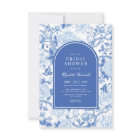 Delft Blue White Chinoiserie Floral Bridal Shower