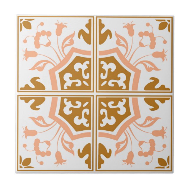 Delft brown decorative Ceramic Tile (Front)