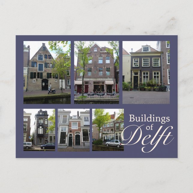 Delft Buildings Collage Postcard (Front)