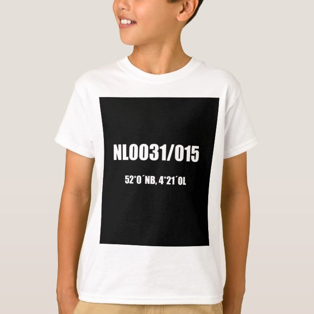 Delft code in white T-Shirt (Front)