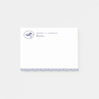 Delft Humming Birds & Leaves Post-it Notes