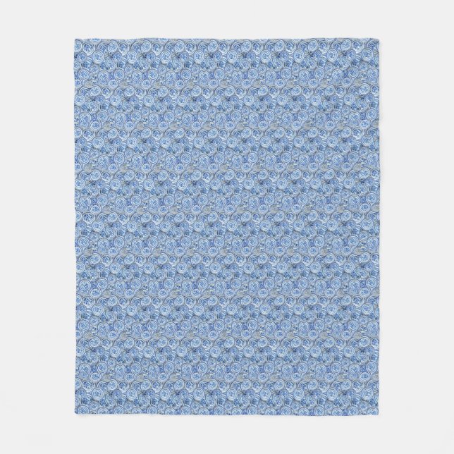 DELFT PLATES FLEECE BLANKET (Front)