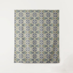 Delft Tile Antique Ceramic Flower Pot  Tapestry